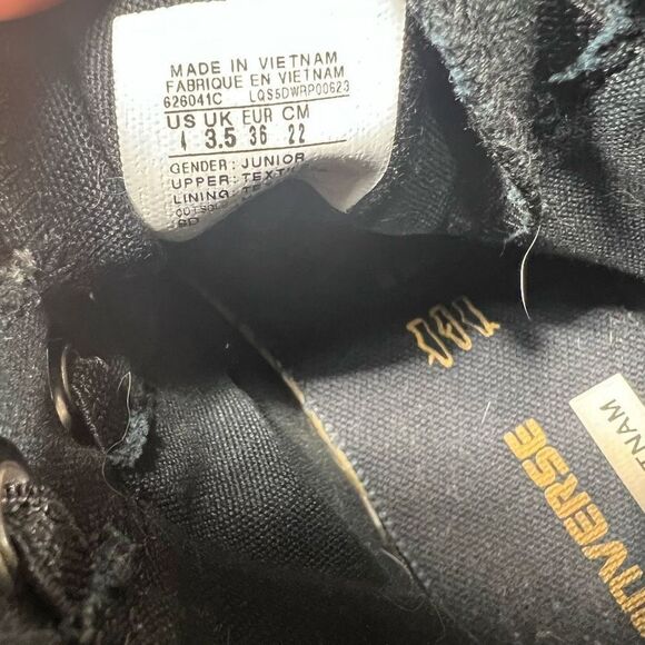 Converse Batman DC‎ The Dark Knight All-Star Black / Silver Hi 125562C Sz 4 - Picture 8 of 8